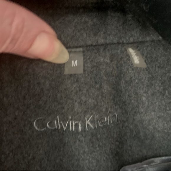 🔥Calvin Klein (wool/pol/cashmere) Pea Coat - Picture 3 of 13